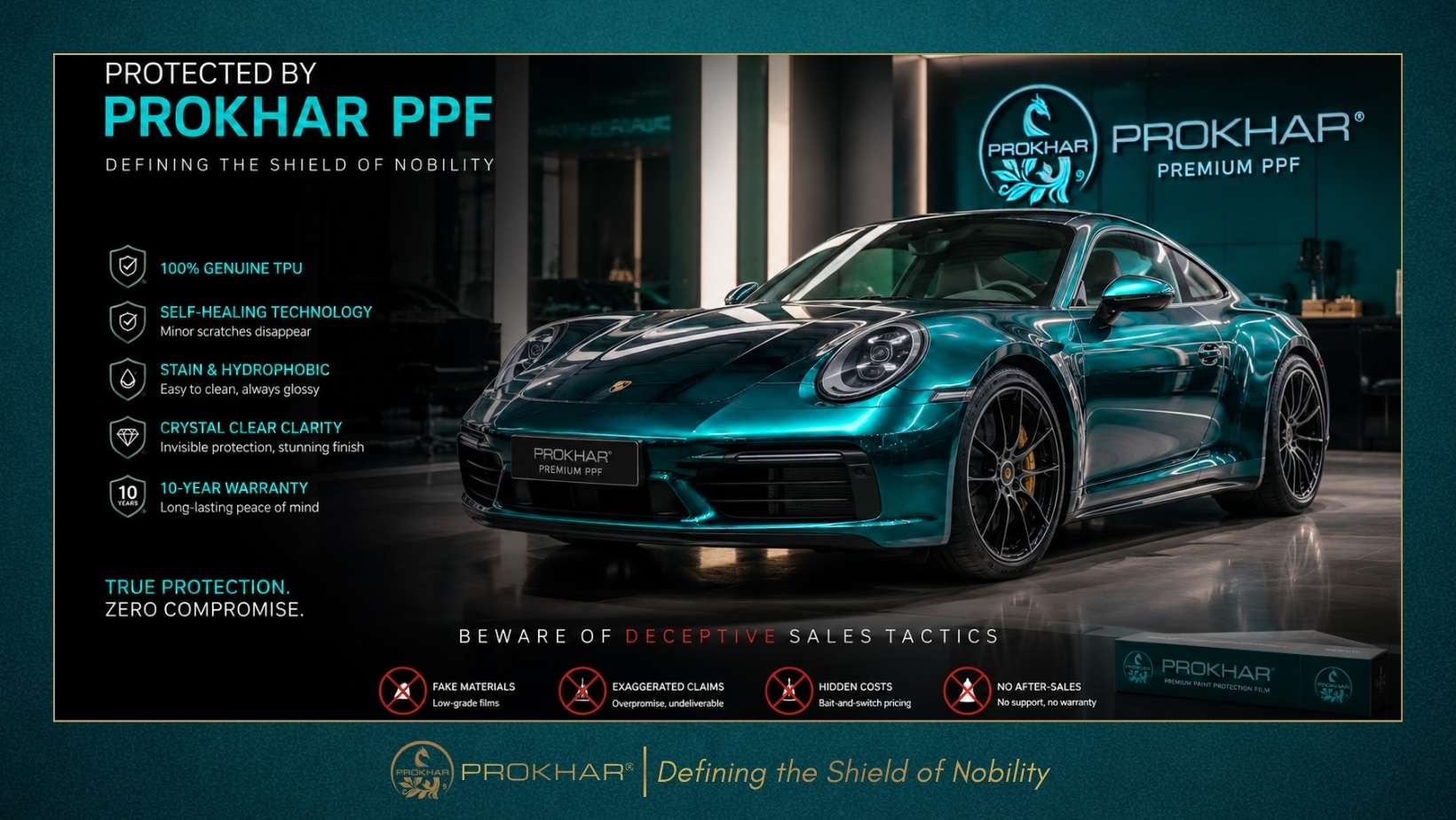 PPF sales scams exposed – PROKHAR honest premium paint protection film Defining the Shield of Nobility