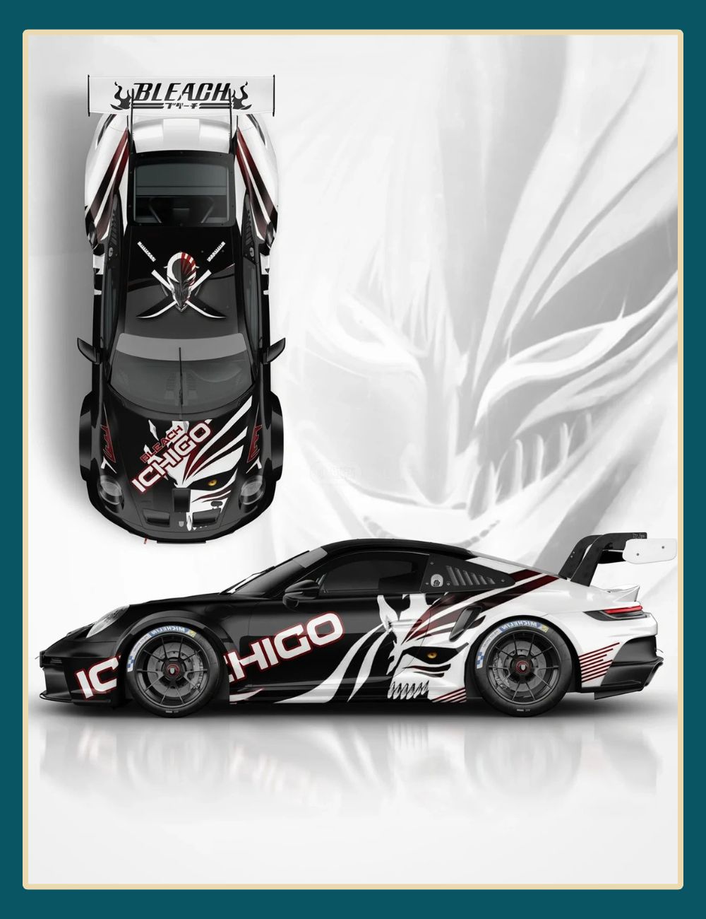 Porsche 911 GT3 Custom Ichigo Wrap | PROKHAR Auto Wrap & Design