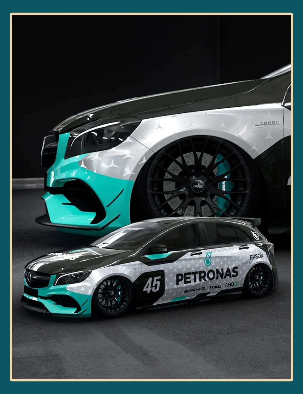 AMG Petronas Custom Wraps | Wholesale Graphic Car Wrap Supplier