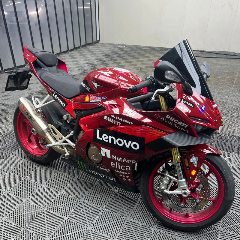 PROKHAR premium custom fairings fully installed on ZXMOTO 500 sportbike