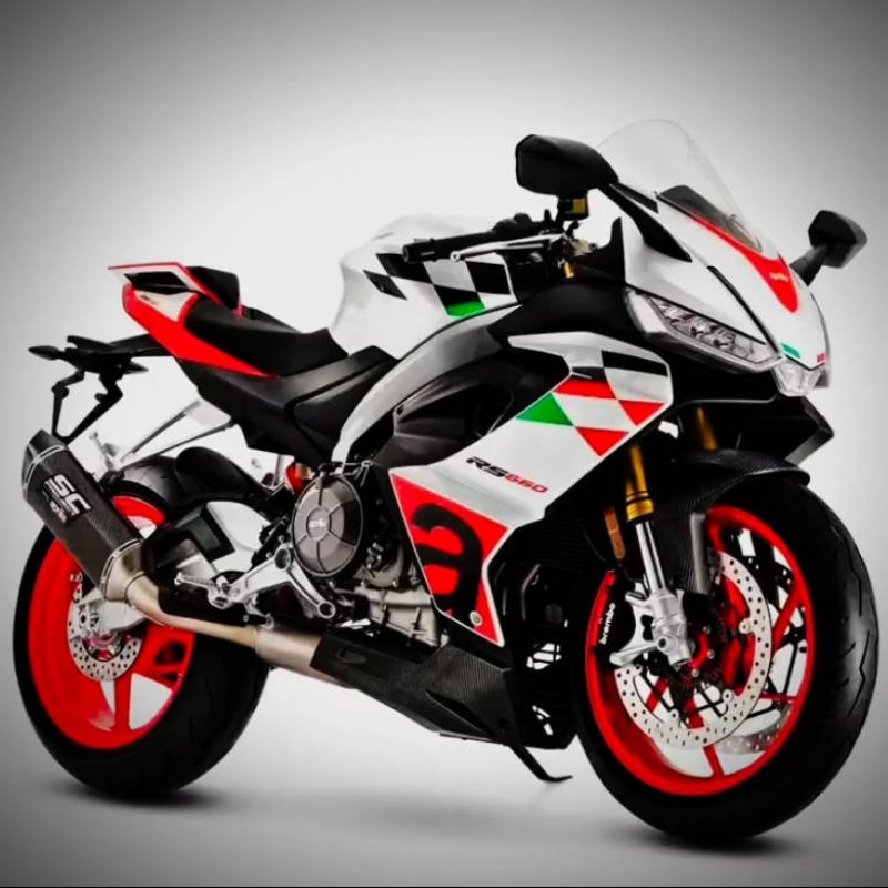 Aprilia RS660 injection molded fairings classic livery install