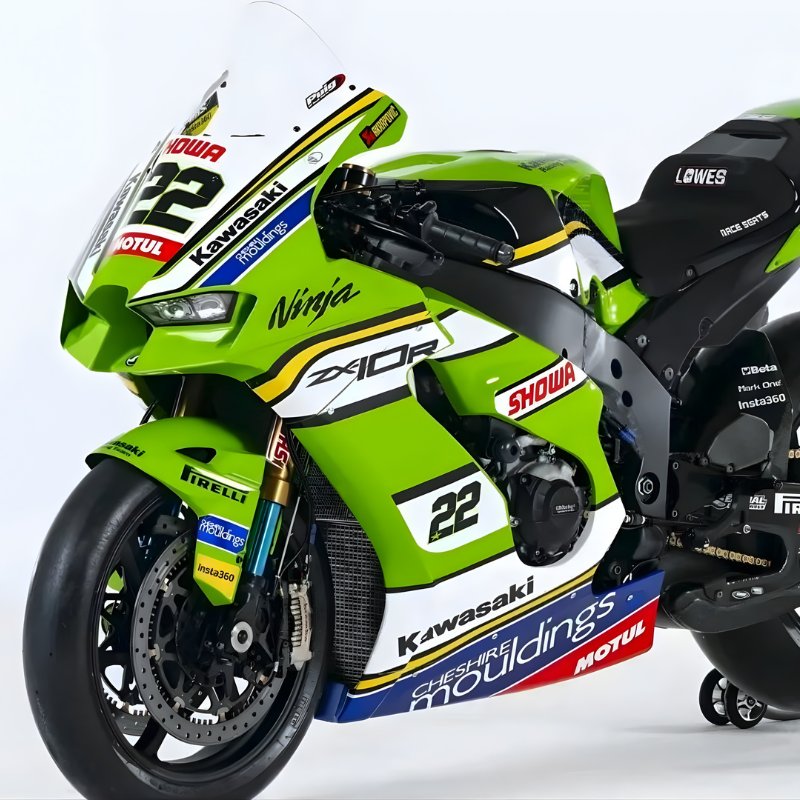 Kawasaki Ninja ZX4R with Custom ZX10R Style WSBK Livery Front View