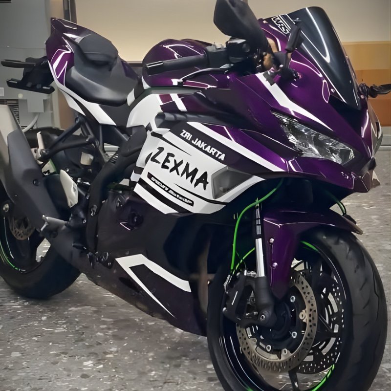 Kawasaki ZX-4RR Dark Purple custom motorcycle fairings