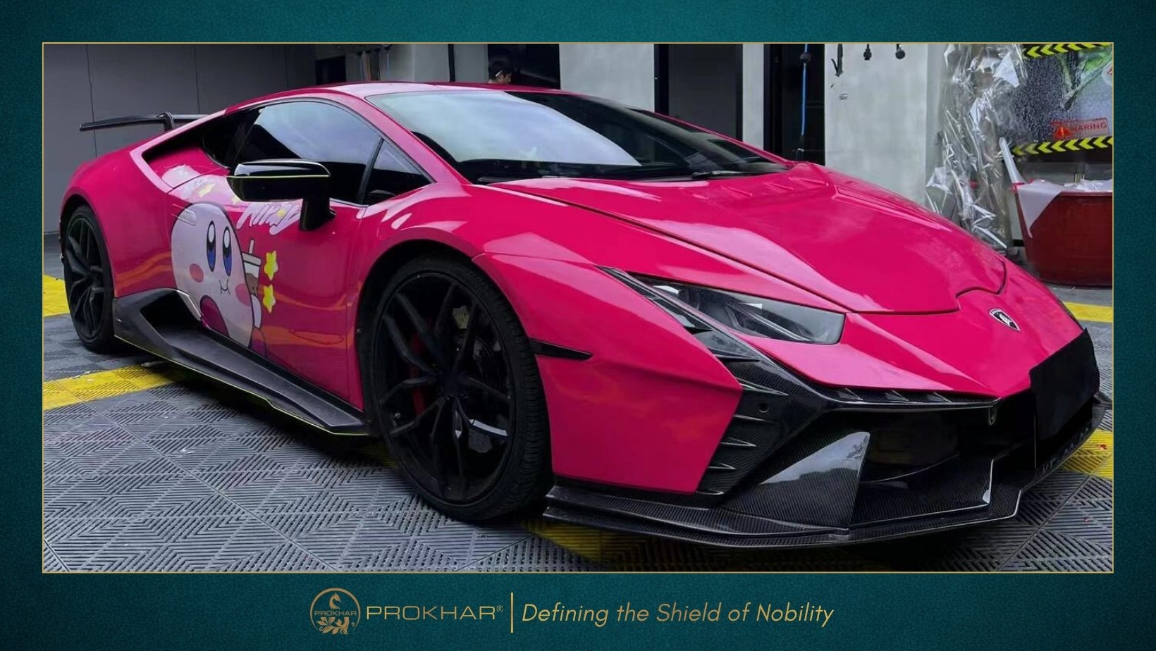 Beetroot Purple Color Change Film on Lamborghini Huracan, Luxury Automotive Film Brand PROKHAR.
