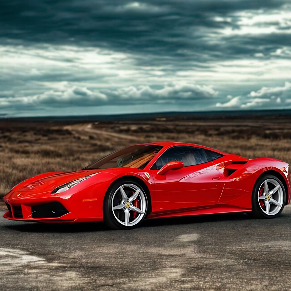 Luxe Luminous Self-Healing PPF on Ferrari, PROKHAR Balanced TPU Protection with Crystal Clear Finish.